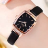 The new GEDI watch for women is simple and elegant, with a small and thin leather strap and a cube sugar design, creating a retro student trend undefined